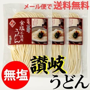 食塩不使用 無塩・生讃岐うどん 200g×3袋 送料無料 メール便