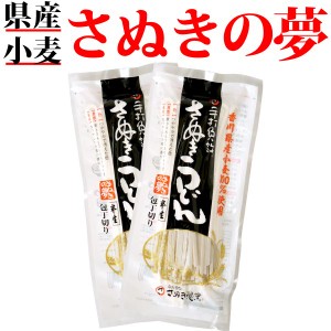 讃岐うどん さぬきの夢  ( 300g×2袋 ) 香川県産小麦 100%使用 送料無料 メール便 ポイント消化