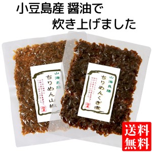 ちりめん山椒 ＆ ちりめん釘煮 ちりめん 佃煮 2種セット 送料無料 メール便