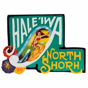 ハレイワ 看板 サイン ボード ハワイアン 雑貨 インテリア 壁掛け 飾り 置物 サーフィン 海 ビーチ アメリカン ハワイ ノースショア hawa