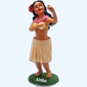 【フラドール】（Aloha アロハ）ハワイアン人形 フィギュア おもちゃ ダッシュボードフラドール フラガール hula ハワイアン雑貨 お土産 