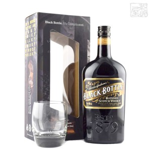 ブラックボトル ゴードンブラハム 40% 700ml  グラス付 並行 ブレンデッドスコッチウイスキー
