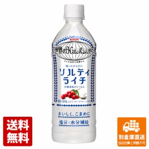 キリン 世界のキッチンから ソルティライチ 500ml x24本（1ケース） 【送料無料 同梱不可 別倉庫直送】