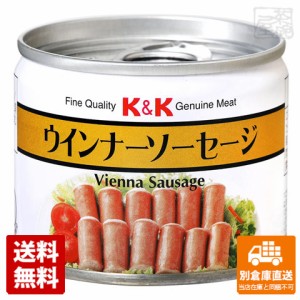 K&K ウインナーソーセージ 105g×6缶 【送料無料 同梱不可 別倉庫直送】