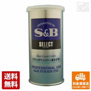 S&B エスビー セレクト ブラックペッパーあらびきＳ缶 100g x10 セット 【送料無料 同梱不可 別倉庫直送】