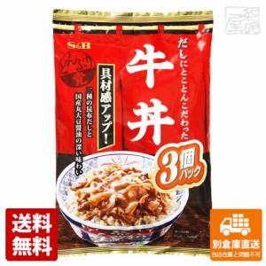 Ｓ＆Ｂ どんぶり党 牛丼 ３個パック 120gx3 x8 セット 【送料無料 同梱不可 別倉庫直送】