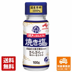 味の素 瀬戸のほんじお 焼き塩 瓶 100g x10 セット 【送料無料 同梱不可 別倉庫直送】