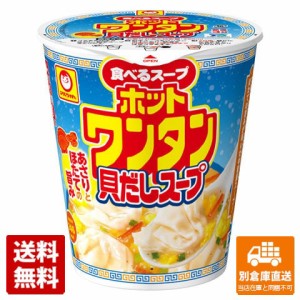 マルちゃん ホットワンタン 貝だしスープ 48g x 12 【送料無料 同梱不可 別倉庫直送】