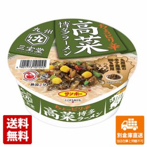 サンポー食品 九州三宝堂 高菜ラーメン 97g x 12 【送料無料 同梱不可 別倉庫直送】