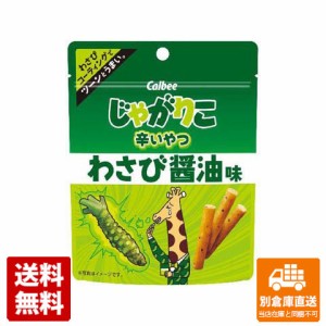 カルビー じゃがりこ辛いやつわさび醤油味 38g x 12 【送料無料 同梱不可 別倉庫直送】