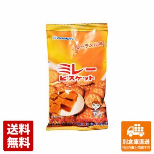 野村煎豆 ミレービスケット キャラメル味 110g x 20 【送料無料 同梱不可 別倉庫直送】