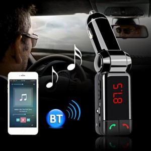 1 Bluetooth FMトランスミッター 充電器　充電　音楽再生　ハンズフリー　スマホ シガーソケット　SDカード　 USB 　　無線 車載 車内 カ