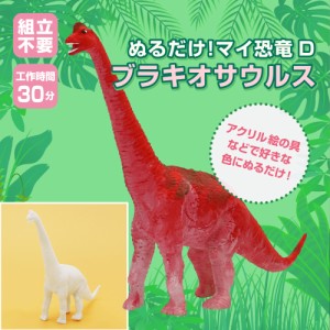 ぬるだけ！マイ恐竜D　ブラキオサウルス/ 夏休み 工作キット 自由工作 自由研究 手作り 低学年 高学年 小学校 簡単 恐竜　学習玩具 フィ