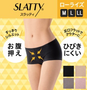 【ATSUGI公式】 SLATTY スラッティ ヘムショーツ ローライズ丈 ダイヤ柄 80348AS アツギ ショーツ レディース 女性 婦人 下着 インナー 