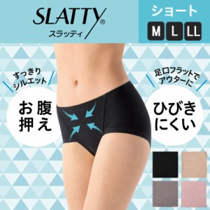 【ATSUGI公式】 SLATTY スラッティ ヘムショーツ ショート丈 ダイヤ柄 80349AS アツギ ショーツ レディース 女性 婦人 下着 インナー お