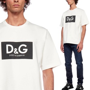 送料無料 1 DOLCE&GABBANA G8NG4T HU7IL ホワイト オーバーサイズ Tシャツ カットソー 半袖