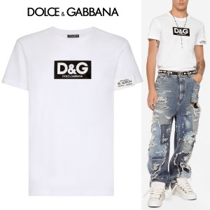 送料無料 2 DOLCE&GABBANA ドルチェ＆ガッバーナ G8QI4T FU7EQ ホワイト Tシャツ カットソー 半袖