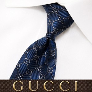 送料無料 52 GUCCI グッチ ネイビー SILK ネクタイ