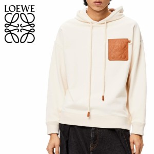 ☆送料無料☆2 LOEWE ロエベ H526Y25J12 アナグラム ロゴ刺繍 スウェット パーカー ホワイトアッシュ