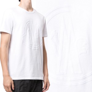 送料無料!!104 MONCLER モンクレール 8C00054 8390T ホワイト ロゴ Tシャツ