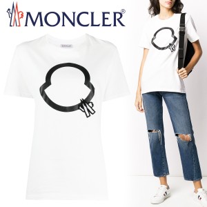 送料無料!!L6 MONCLER モンクレール 8C75610 V8094 ホワイト クルーネック 半袖 Tシャツ