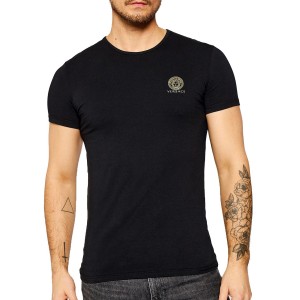 送料無料!!7 VERSACE ヴェルサーチ AUU01005 A232741 ブラック メデューサ 半袖 Tシャツ