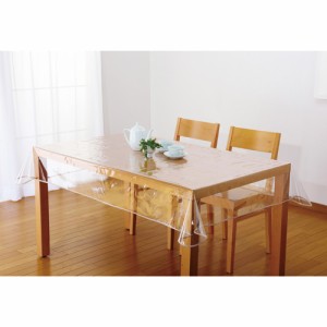汚れ防止 透明 ビニールクロス テーブル保護カバーマット 120×180cm テーブルをキズや汚れから守ります！質感を活かせる透明仕様 テーブ