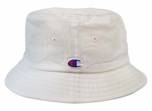 【Champion】（チャンピオン）バケットハット シロ（587-001Awhite）Bucket Hat  綿100％　UV対策・男女兼用・日除け・紫外線対策