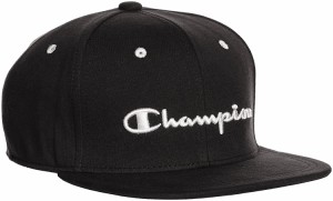 【Champion】（チャンピオン）ストレートキャップ　クロ（581-003Ablack）57cm-59cm(サイズ調節可) 綿100％　UV対策 男女兼用