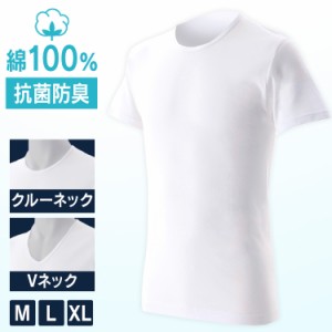 ★6/13はポイント10倍！★ インナーシャツ 肌着 メンズ 肌着Tシャツ ホワイト 5枚組 全3サイズ×2種類 インナーシャツ 肌着 メンズ クル