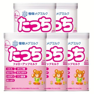 【5個セット】雪印メグミルクたっち(大缶) ミルク フォローアップ 鉄 DHA 雪印 離乳食 送料無料