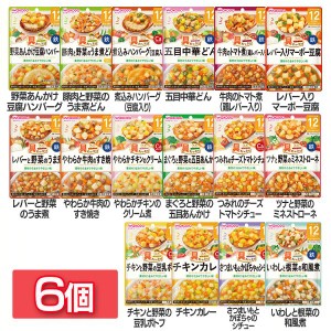 【6個セット】具たっぷりグーグーキッチン 12か月頃から 和光堂 全16種類 WAKODO レトルト 離乳食 ベビーフード パウチ 赤ちゃん 12ヶ月 