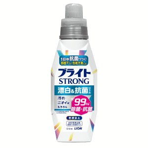 ★10％OFFｸｰﾎﾟﾝ有り！★ 漂白剤 酸素系漂白剤 衣類 ブライトSTRONG 漂白&抗菌ジェル 本体 510ml ライオン ブライト 衣類用 酸素系漂