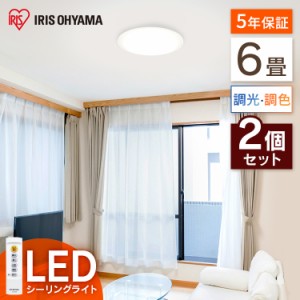 シーリングライト 6畳 【2個セット】LEDシーリングライト Series L 6畳調色  CEA-2006DL LED シーリングライト 節電 薄型 コンパクト 照