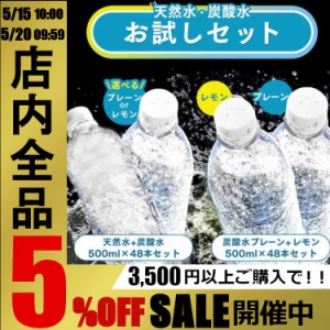 【お試しセット！】 炭酸水 天然水 500ml 48本 ラベルレス 強炭酸水 アイリスオーヤマ 富士山の強炭酸水 プレーン レモン 富士山の天然水