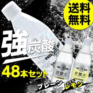 炭酸水 強炭酸水 500ml 48本 プレーン レモン 24本×2 【代引き不可】ミネラルウォーター 天然水 水 飲料 ドリンク 炭酸 炭酸飲料 全国配