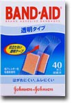 《P》【D】バンドエイド【BAND-AID】透明　２０１２　４０個入り（絆創膏・ばんそうこう・子供