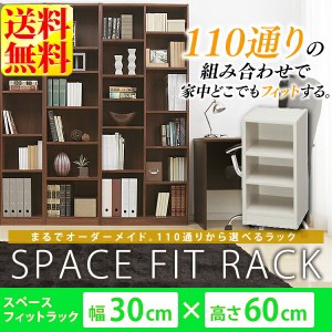 ★13日24h限定全品P5倍★棚 収納棚 ラック スペースフィットラック(幅30×奥行29×高さ60cm) S-SFR6030 シェルフ ウォ