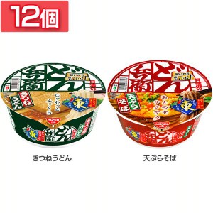 (12個)どん兵衛 東 きつねうどん 96g・天ぷらそば 100g 日清食品 どん兵衛 きつねうどん 東 うどん どん兵衛きつねうどん どん兵衛東 ど