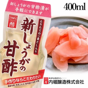 新しょうがの甘酢 400ml 内堀 新しょうが ガリ しょうがの酢 生姜の酢 酢漬け