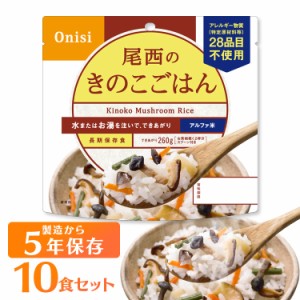 アルファ米 田舎ごはん 1301SE 【保存期間5年】(10食セット) 尾西のアルファ米 防災 地震対策 アルファ米  尾西食品 防災食品 保存食 非