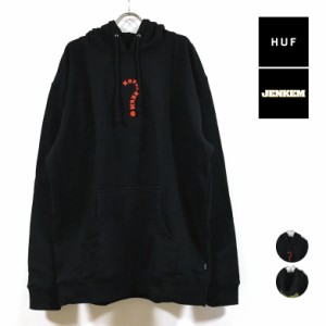 HUF ハフ × JENKEM ジェンケム コラボ THE PORTAL SWEAT パーカー 長袖 裏起毛 メンズ 送料無料 hufworldwide 刺繍 プリント ロングスリ