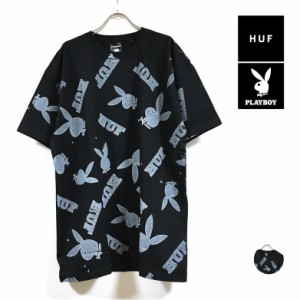 HUF ハフ × PLAYBOY プレイボーイ コラボ VVS PATTERN 半袖 Tシャツ メンズ 送料無料