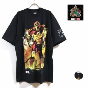 HUF ハフ × AVENGERS アベンジャーズ コラボ I AM IRON MAN 半袖 Tシャツ メンズ 送料無料