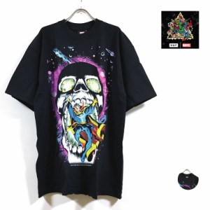 HUF ハフ × AVENGERS アベンジャーズ コラボ STRANGE SKULL 半袖 Tシャツ メンズ 送料無料