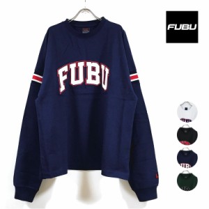 FUBU フブ Logo L/S Tee 長袖 Tシャツ FAU-22706 メンズ 送料無料 ロゴ刺繍 クルーネック ビッグシルエット ロンT トップス ストリート系