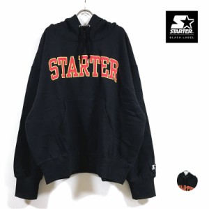 STARTER BLACK LABEL スターターブラックレーベル プリントロゴ ビッグシルエット パーカー 長袖 裏毛 ST012 メンズ 送料無料