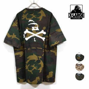 XLARGE エクストララージ SKULL CAMO S/S POCKET 半袖 Tシャツ メンズ 送料無料 スカル プリント カモ ポケット tshirt ショートスリーブ