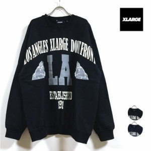 XLARGE エクストララージ BIG PRINT CREWNECK SWEAT スウェット 長袖 メンズ 送料無料