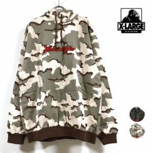 XLARGE エクストララージ CAMO PULLOVER HOODED SWEAT パーカー 長袖 メンズ 送料無料 x-large 迷彩 プルオーバー フード スウェット ト